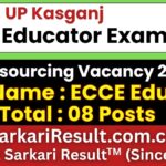 UP Kasganj ECCE Educator Recruitment 2026