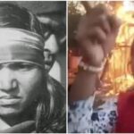 जलते घर के सामने युवती का गुस्सा, बोली- फूलन देवी